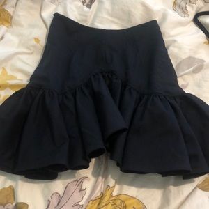 Navy wavy skirt